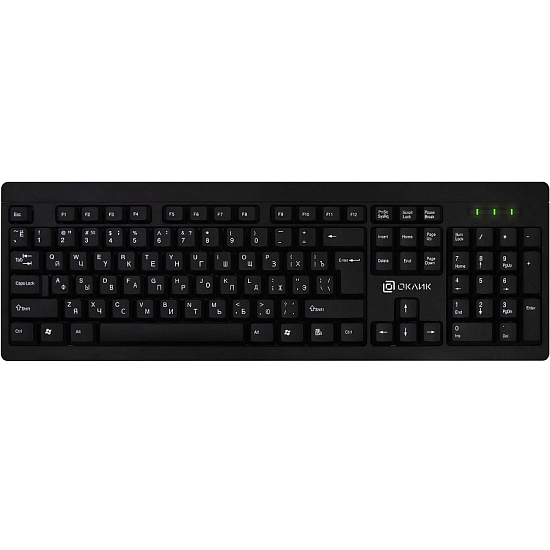 Клавиатура OKLICK 95KW черный USB (1788287)
