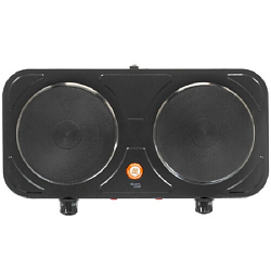 Электрическая плитка Centek CT-1507 черный, 2конф ЧУГУН 155мм, 2000Вт, индикатор работы