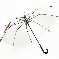 Зонт - трость детский «Медведь» 8 спиц, R=47/54 см, D = 94 см, белый 10791983