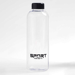 Бутылка для воды 950 мл, 8х8х22 см, прозрачная 3489253
