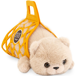 Мягкая игрушка Orange Toys Кот Барсик в сумке бежевый 35 см