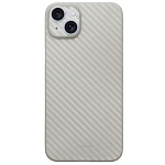 Задняя накладка KZDOOO Air Carbon для iPhone 15, титан