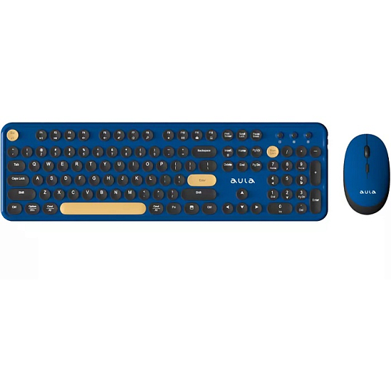 Клавиатура+мышь БП AULA AC306 Royal Blue-Black