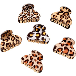 Крабик для волос «Шёлк», лео, 4×2.5 см, МИКС 5321329