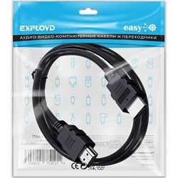 Кабель HDMI <--> HDMI  3.0м EXPLOYD EX-K-1477 v1.4, черный