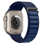 Тканевый ремешок HOCO WA20 для APPLE Watch 42/44/45/49mm, синий, тёмный