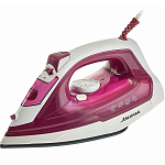 Утюг АКСИНЬЯ КС-3005 белый с малиновым