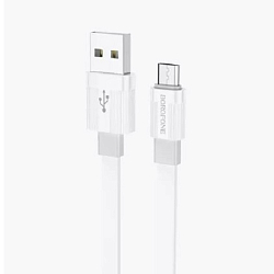 Кабель USB <--> microUSB  1.0м BOROFONE BX89 Union, серый