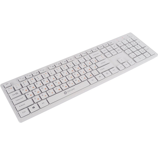 Клавиатура+мышь БП OKLICK 240M белый, USB