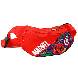 Cумка на пояс "MARVEL", 25*6*13, красный 7728774