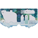 Флажки-закладки и самоклеящиеся блоки в наборе MESHU "Polar Bears", 20л*5 цветов, европ MS_64890