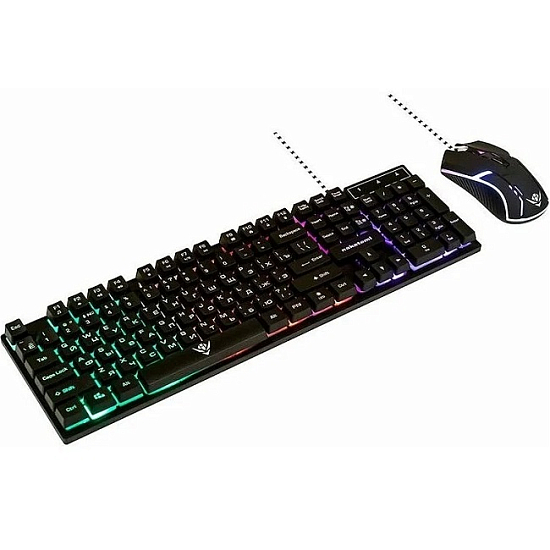 Клавиатура+мышь NAKATOMI KMG-2305U Black