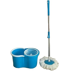 Набор для уборки CELLTIX (швабра Юла, ведро 16л., центрифуга пластик, насадка круглая) ручн. отжим (703450)