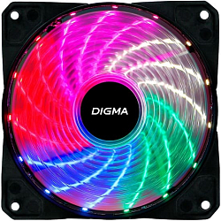Вентилятор DIGMA DFAN-FRGB2 120x120x25mm 3-pin 4-pin (Molex)23dB 115gr LED Ret