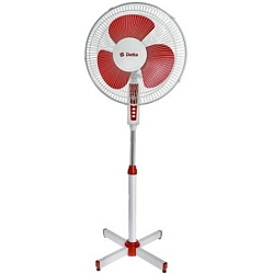 Вентилятор напольный DELTA DL-003N белый с красным (4 шт.)