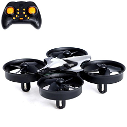 Квадрокоптер р/у Flashdrone, работает от аккумулятора, цвет серый