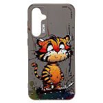 Задняя накладка SC335 для Samsung Galaxy S23 FE  (тигр) (gray)