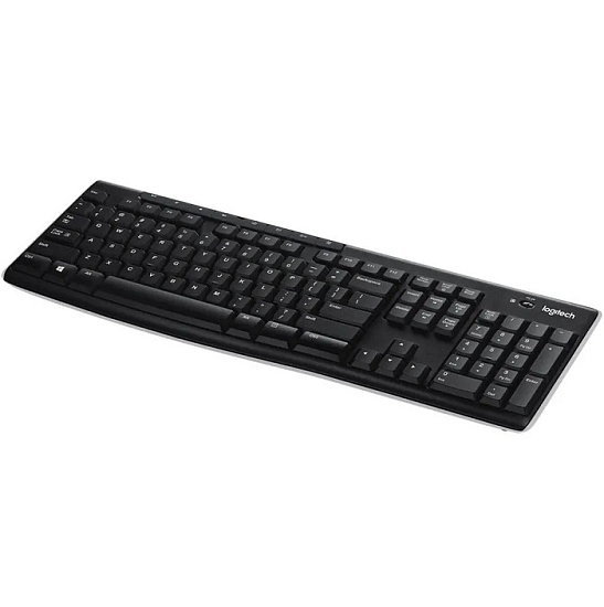 Клавиатура БП LOGITECH K270, черная/белая (920-003058)