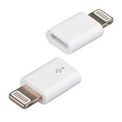 Переходник microUSB >--> Lightning ISA P-24