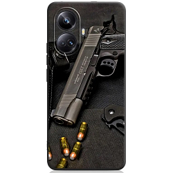 Силиконовый чехол DF для Realme 10 Pro+ (5G) DF rmCase-29 (black) Art130