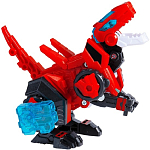 Трансформер Динокуб Раптор-бот красный. Dinoster