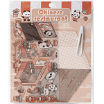 Наклейки+пинцет для творчества румбокс "Китайский ресторан", оранжевые (16*20 см) 132-0357