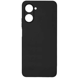 Задняя накладка ZIBELINO Soft Matte для Realme 10 Pro 5G (черный) с микрофиброй