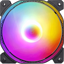 Вентилятор для корпуса Aerocool/Formula Cosmic 14BK ARPW ARGB черный, 140 мм, 1300 об/мин, 25.6 дБ, 4 pin