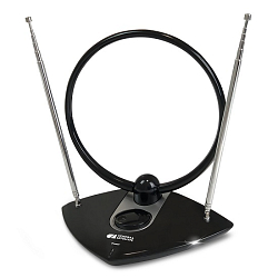 Антенна комнатная Cadena AV-962A МВ+ДМВ, с усилителем