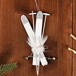 Подвеска новогодняя "Лыжи" длина: 15 см