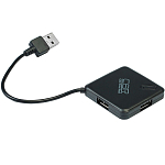 USB-Хаб CBR CH-132 черный, 4 порта, USB 3.0