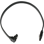 Кабель интерфейсный SATAIII  0.3м Cablexpert CC-SATAM-DATA90-BL-30CM, 7pin/7pin, мет.защелка, угловой разъем, черный, пакет