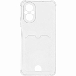 Задняя накладка ZIBELINO Silicone Card Holder для Realme C67 4G (прозрачный) защита камеры