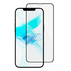 Противоударное стекло 3D HARDIZ Premium для iPhone 12 Pro Max черное (2 шт в упаковке)