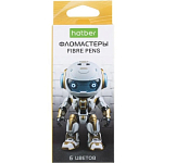 Фломастеры 6 цв. "Робо" ECO в карт. короб. с европодвесом FP_084602