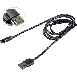 Кабель USB <--> Lightning  1.0м JETACCESS JA-DC46 черный, магнитный