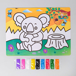 Фреска песком "Коала" 9 цветов песка по 2 г 3803815