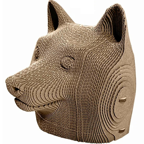 Картонный 3D конструктор QBRIX Догикоин копилка