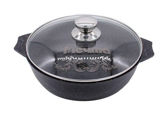 Жаровня 2.4л МЕЧТА Гранит black 32802