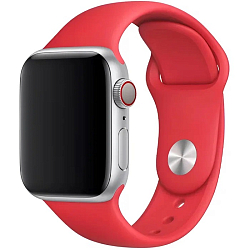 Силиконовый ремешок SPORT BAND 42/44/45/49мм (силикон) 05, красный