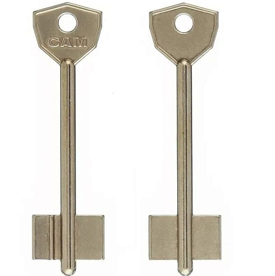 Заготовка ключа САМ-3 (85*22,4*14,3 мм) РФ, латунь, жёлт.