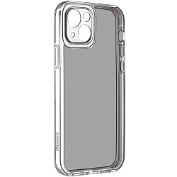 Силиконовый чехол BASEUS для iPhone 13 черный (Frosted Glass Protective Case)