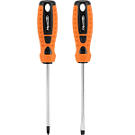 Набор отверток, 2 шт., SPARTA, PH + SL, CS, 2к рукоятка// 135425