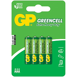 Элемент питания GP R03 GREENCELL BL-4 (4/40/480)