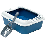 Туалет Сима с бортом + сетка + совок-микс 30 х 39 х 13,5 см синий FIX 7107727