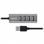 USB-Хаб HOCO HB1 4 порта 1 USB, серый
