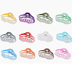 Крабик для волос «Альба», овал колор, 7 см, МИКС 10309328