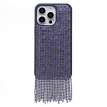 Задняя накладка PC095 POSH SHINE для iPhone 15 Pro Max кристальный водопад (blue titanium) (237154)