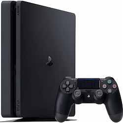 Приставка Sony PlayStation 4 Slim (500 Gb) (CUH-2108A)черная + геймпад 2 шт (Б/У)