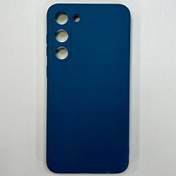 Задняя накладка ZIBELINO Soft Matte для Samsung Galaxy S23 Plus (синий) с микрофиброй